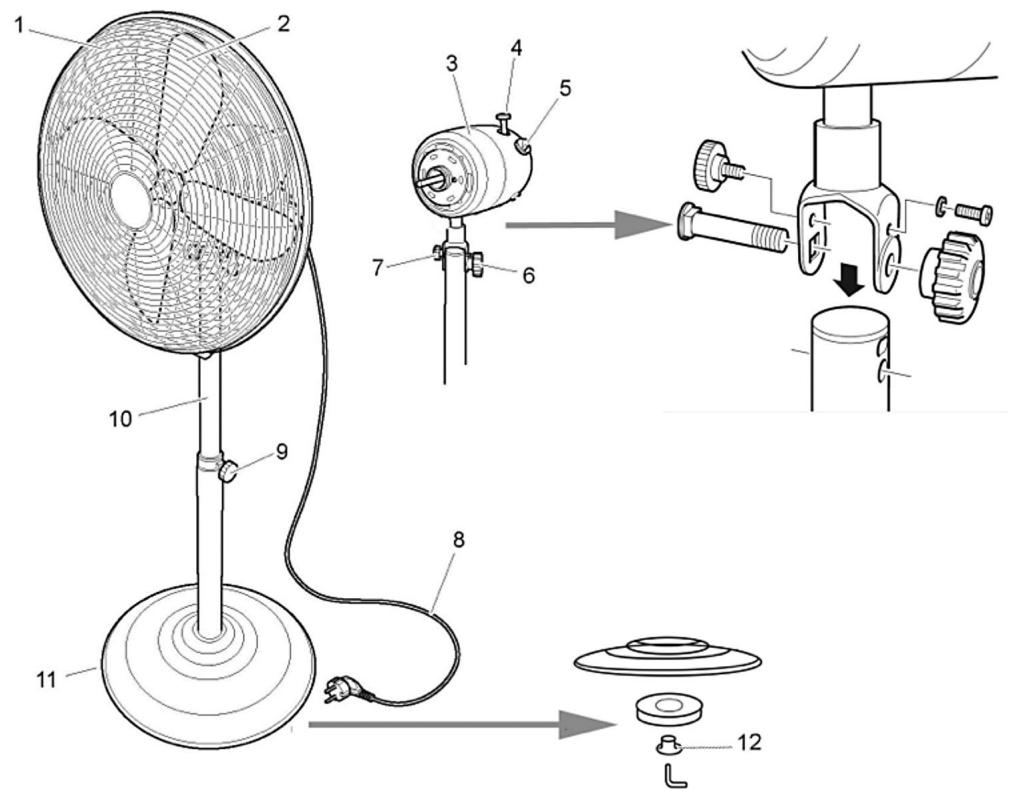 ELSAY FD-40M - Ventilateur sur pied • FD-40M - 2