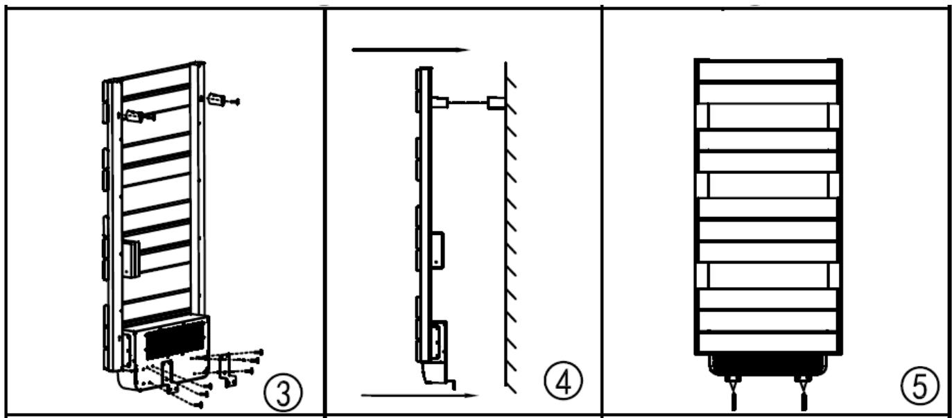 VOLTMAN VOM540026 - Accrocher le radiateur au mur - 3