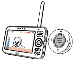 VTECH Babyphone Vidéo Lightshow - BM5463 - FONCTIONNALITÉS DE BASE DE L'UNITÉ PARENTS - 5