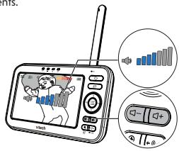 VTECH Babyphone Vidéo Lightshow - BM5463 - FONCTIONNALITÉS DE BASE DE L'UNITÉ PARENTS - 1