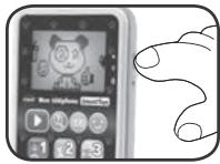 VTECH Mon téléphone émoti'fun rose - téléphone d'imitation - Bouton Marche/Arrêt/Réglage du volume sonore - 1