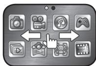 VTECH Kidizoom Touch 5.0 bleu - Activités MENU principal - 1
