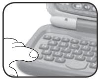 VTECH Ordi-tablette P'tit Genius Touch mauve - ordinateur éducatif - Bouton effects sonores amusants - 1
