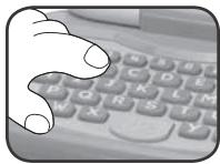 VTECH Ordi-tablette P'tit Genius Touch mauve - ordinateur éducatif - Un clavier avec les touches de A à Z et de 1 à 10 - 1