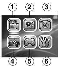 VTECH Kidizoom Vidéo Studio Pro - Menu principal - 1