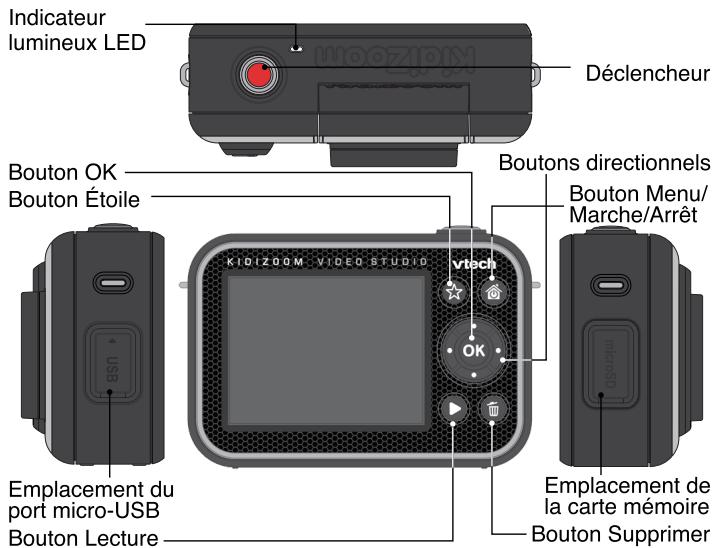 VTECH Kidizoom Vidéo Studio Pro - Alimentation electrique pour jouets - 1