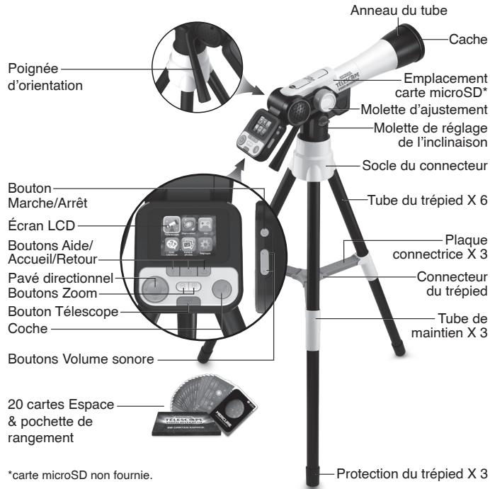VTECH Genius XL - Télescope Vidéo interactif - Tu viens d'acquerir le Télescope video interactif de VTech®. - 1