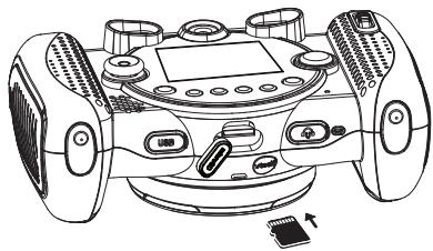 VTECH KidiZoom Duo FX rose - MISE EN PLACE DE LA CARTE MÉMOIRE - 1