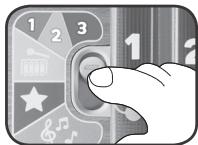 VTECH Xylo-Tambourin lumi magique - Curseur Sélection du mode de jeu - 1