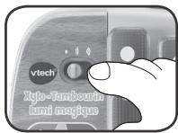 VTECH Xylo-Tambourin lumi magique - Curseur Marche/Arrêt/Réglage du volume sonore - 1