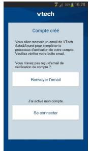 VTECH Baby Camera Infinity Move - IPCAM 220 - Création d'un nouveau compte - 3