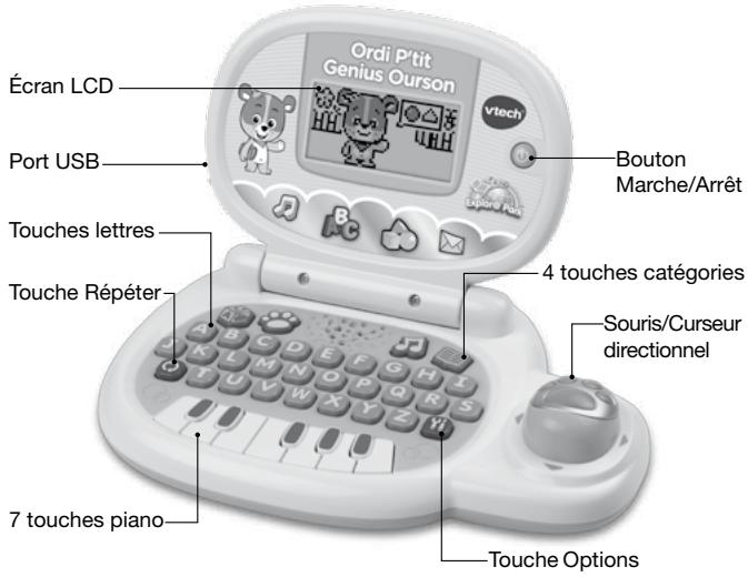 VTECH Ordi P'tit Genius Ourson bleu - ordinateur éducatif - INTRODUCTION - 1