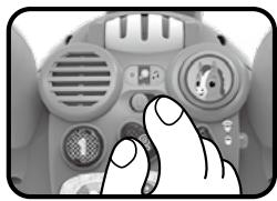 VTECH Joey, mon porteur trotti-magique (5 en 1) - Curseur Marche/Arrêt/Sélection du mode de jeu - 1