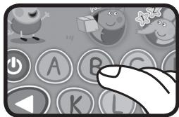 VTECH Peppa Pig - Super tablette éducative - Boutons Lettres - 1