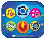 VTECH KidiZoom Smartwatch MAX - noire - Menu d'accueil - 2