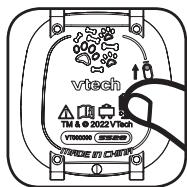 VTECH Kidiwatch - rose - CURSEUR DE LA BATTERIE - 1