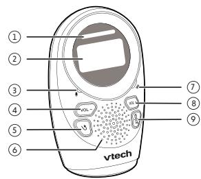 VTECH Babyphone Magic Light - BM1212 - Babyphone audio - Prise d'alimentation - 1