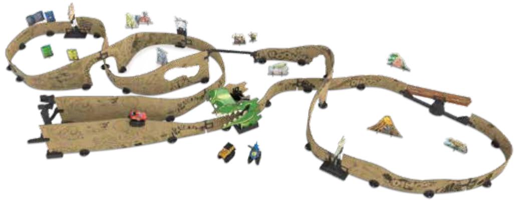 VTECH Car-Board Racers - Dino Adventure - Crée un mégacircuit ! - 1