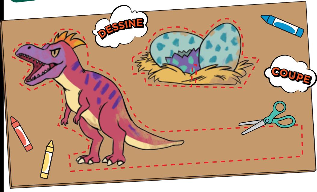 VTECH Car-Board Racers - Dino Adventure - Fabrique tes propres accessoires ! - 1