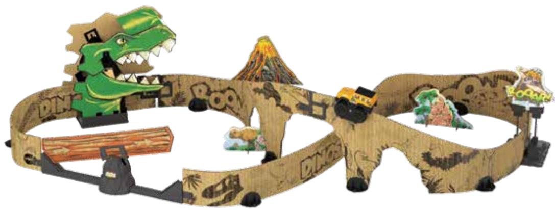VTECH Car-Board Racers - Dino Adventure - DINO ADVENTURE - 1