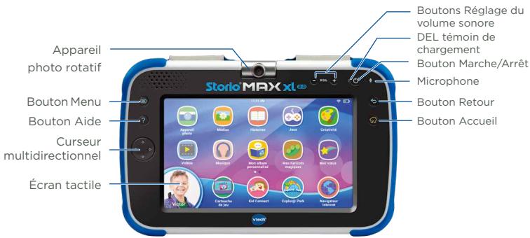 VTECH Tablette STORIO MAX XL 2.0 bleue - FONCTIONNALITÉS - 1