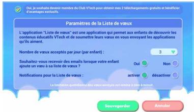 VTECH Tablette STORIO MAX XL 2.0 rose - Paramètres "Mes vœux" - 2
