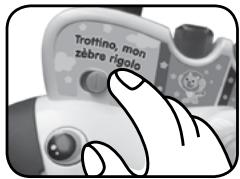 VTECH Trotinette parlante Trottino mon zèbre rigolo - RÉGLAGE DU VOLUME SONORE - 1