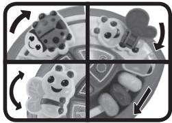 VTECH Rouli-escargot maxi découvertes - 4 animaux rigolos à déplacer - 1