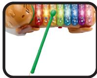 VTECH Elton, mon rouli xylophone - Maillet - 1