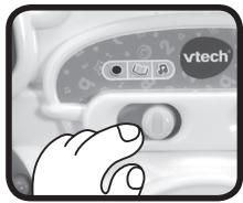 VTECH Super Trotteur parlant 2 en 1 rose - Curseur Marche/Arrêt/Selecteur du mode de jeu - 1