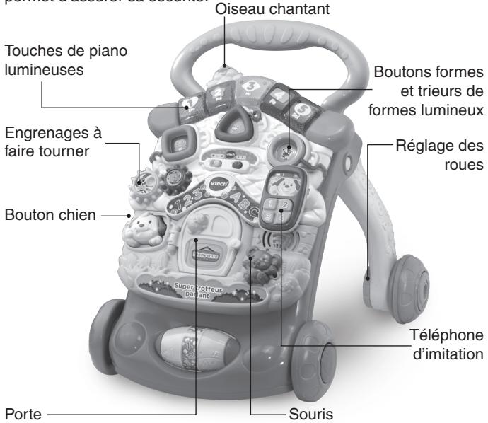 VTECH Super Trotteur parlant 2 en 1 rose - INTRODUCTION - 1