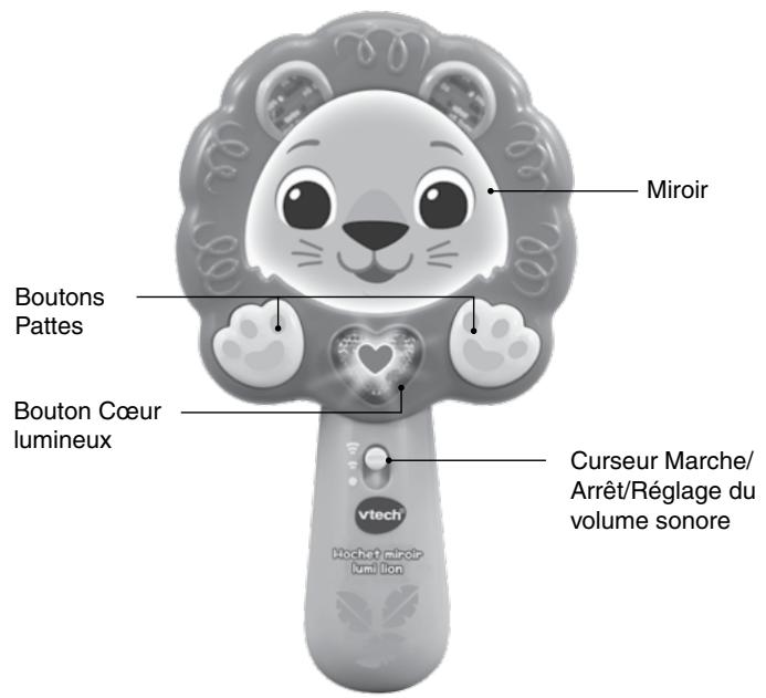 VTECH Hochet miroir lumi lion - 1