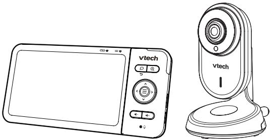 VTECH Babyphone Vidéo Wide View HD - BM818 - (écran 5 ultra plat HD - veilleuse) - DÉMARRAGE - 2