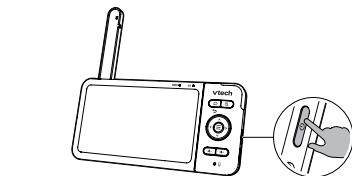 VTECH Babyphone Vidéo Wide View HD - BM818 - (écran 5 ultra plat HD - veilleuse) - ALLUMER/ÉTEINDRE LE BABYPHONE - 1