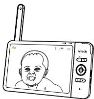 VTECH Babyphone Vidéo Wide View HD - BM818 - (écran 5 ultra plat HD - veilleuse) - MODE DE RÉDUCTION DE LUMIÈRE - 1