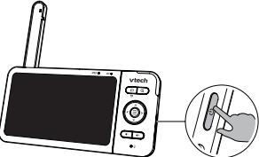 VTECH Babyphone Vidéo Wide View HD - BM818 - (écran 5 ultra plat HD - veilleuse) - Son sans l'image/Mise en veille de I'ecran - 1