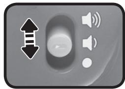 VTECH Ouistiti Clip & swing - MARCHE/ARRÉT/RÉGLAGE DU VOLUME - 1