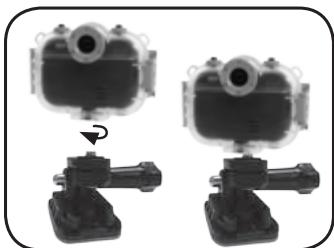 VTECH Kidizoom Action Cam 180 - Utiliser l'attache adhésive - 3