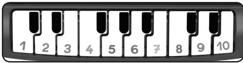 VTECH Tablette P'tit Genius magic light - tablette pour enfant - Touches piano et chiffres - 1