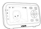 VTECH Caméra supplémentaire pour babyphone BM3255 - Pour passer à une autre caméra en mode MONO-CAM : - 2