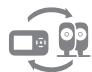 VTECH Caméra supplémentaire pour babyphone BM3255 - Pour déjumeler une caméra : - 1
