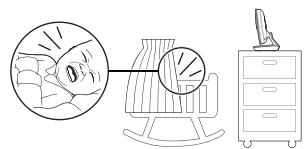 VTECH Caméra supplémentaire pour babyphone BM3255 - MODE VEILLE (ALLUMAGE DE L'ÉCRAN PAR LE SON) - 3