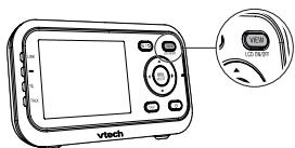 VTECH Caméra supplémentaire pour babyphone BM3255 - Pour passer à une autre caméra en mode MONO-CAM : - 1