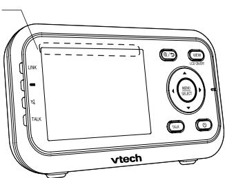 VTECH Caméra supplémentaire pour babyphone BM3255 - ICÔNES DE CONTRÔLE DE L'UNITÉ PARENTS - 1