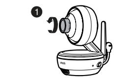 VTECH Babyphone caméra haute définition - Ecoute-bébé vidéo avec écran - Refirer la lentille - 1