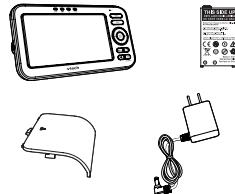 VTECH Babyphone caméra haute définition - Ecoute-bébé vidéo avec écran - Contenu de la boîte - 1