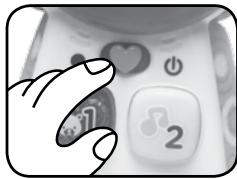 VTECH Allo Bébé Surprises brun - CURSEUR MARCHE/ARRÉT - 1