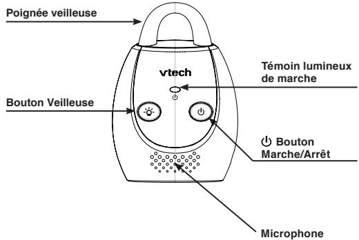 VTECH Babyphone audio Classic Light BM 1100 - Ecoute-bébé audio - Fonctionnalités - 1
