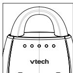 VTECH Babyphone audio Classic Light BM 1100 - Ecoute-bébé audio - Mode silencieux - indicateurs du niveau sonore - 1