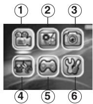 VTECH Kidizoom Vidéo Studio HD - Menu principal - 1